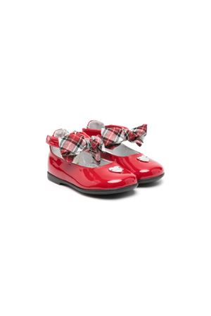 red leather ballerina-shoes MONNALISA KIDS | 83D0094F130043